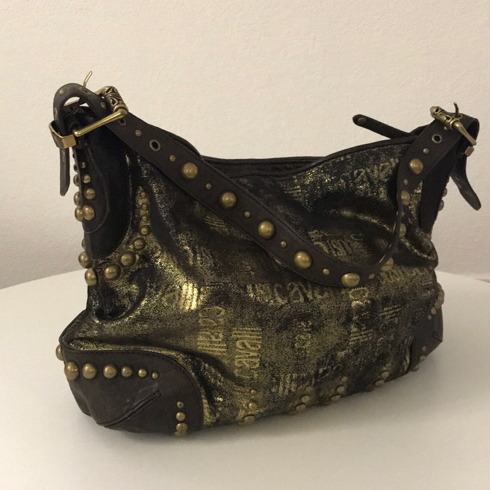 Just Cavalli large hobo with gold details